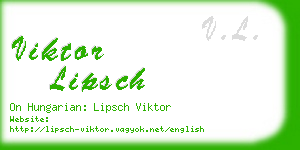 viktor lipsch business card